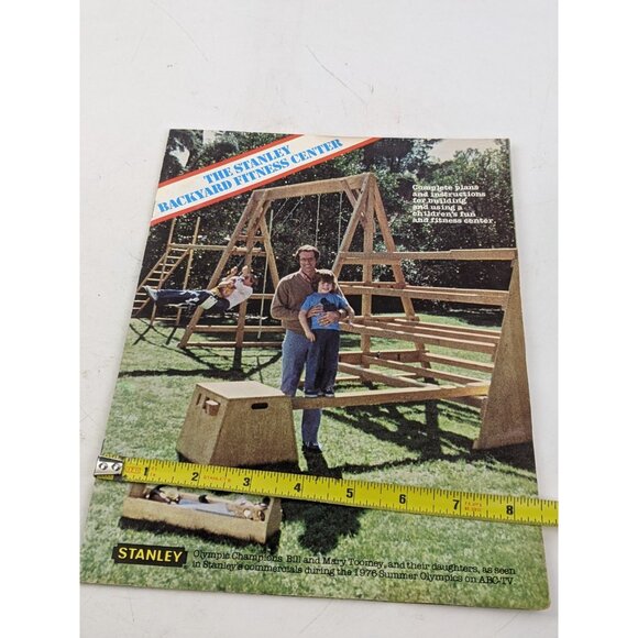 Building plans, Backyard fitness center, Stanley, 1976 collectible, vintage book - Picture 9 of 9
